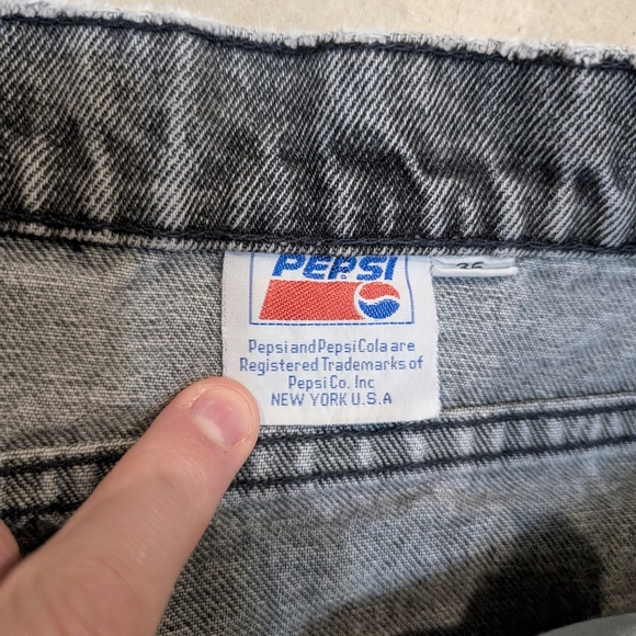 VTG Pepsi Jeans USA Made Men's 36 (32x28.5) Gray Distressed - Picture 4 of 10